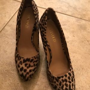 Forever 21 Leopard heels